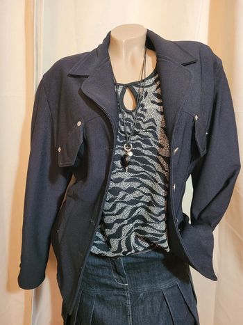 Blazer cintré vintage noir