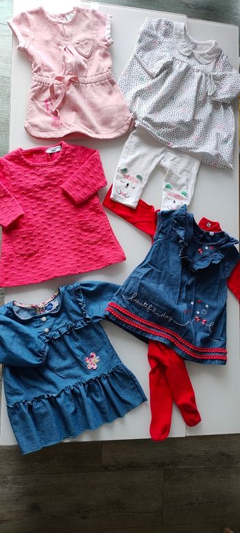 Lot de 5 robes bébé 3 mois