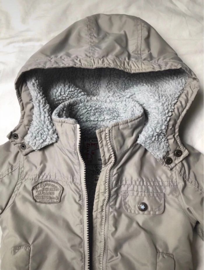 Manteau bébé garçon + bonnet et écharpe - photo numéro 3