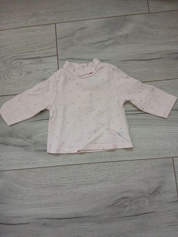 T-shirt manches longues ~ Obaïbi ~ 1mois (53cm)