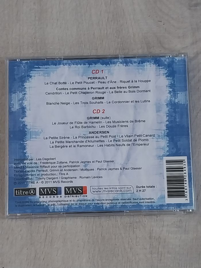 Coffret 2CD Les contes les plus célèbres Perrault, Grimm, Andersen - photo numéro 2