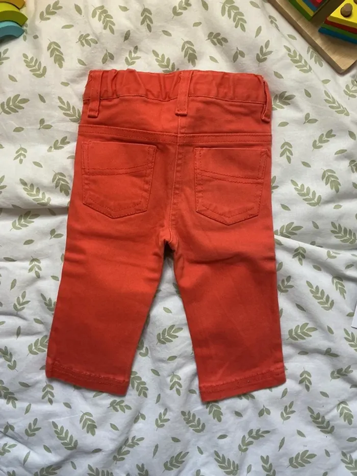 pantalon taille réglable 6 mois orange influx - photo numéro 5
