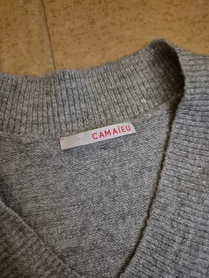 Robe pull pailletée Camaïeu L - photo numéro 2