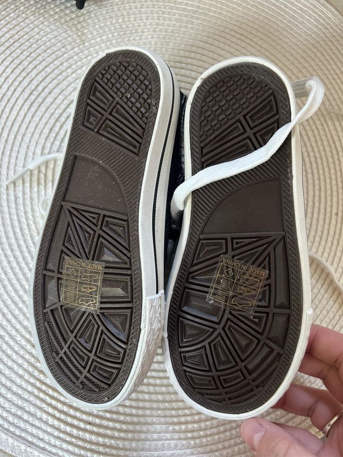 Basket en toile noir - photo numéro 2