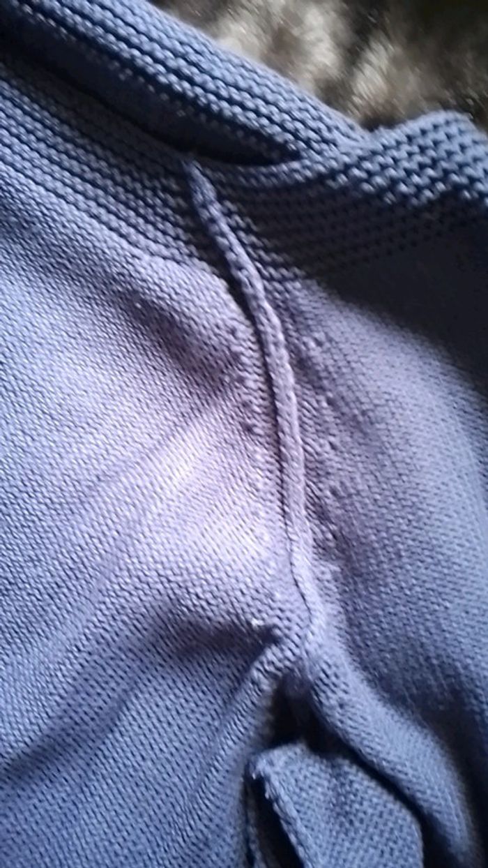Pull en coton bleu marine - photo numéro 8