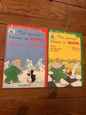 Mes premières histoires de Babar l’éléphant lot de 2 livres Albums Bibliothèque Hachette des petits
