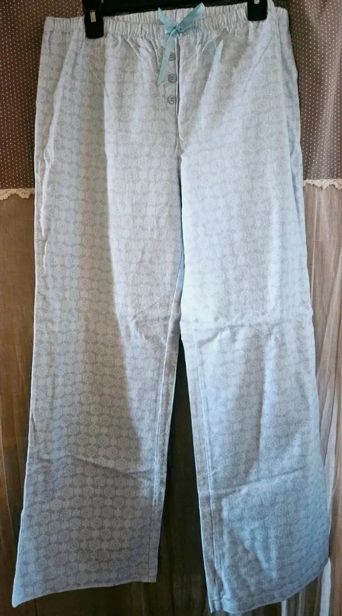 Pyjama blanc bleu nounours Me to You New Look Taille 44 (40/42) Neuf - photo numéro 10