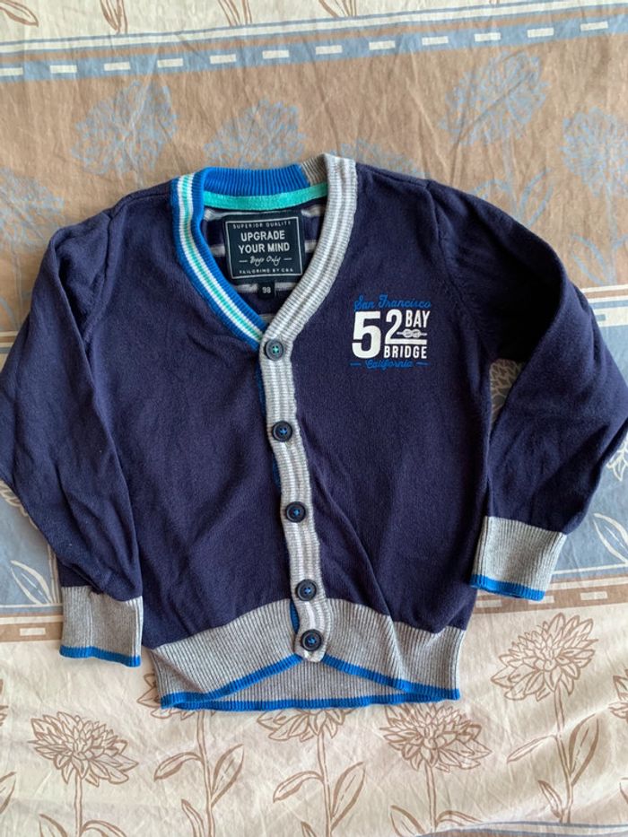 Gilet à boutons C&A bleu marine t98