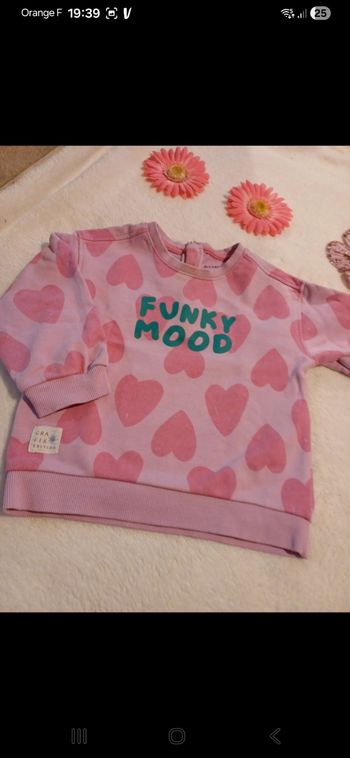 Sweat fille taille 24 mois