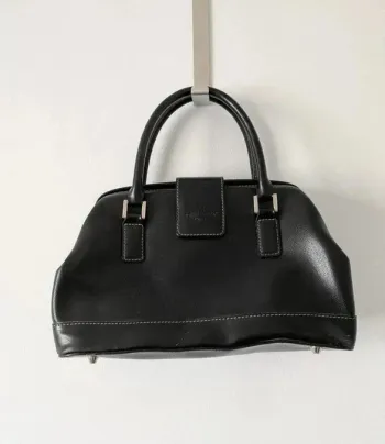 Sac à main noir vintage - Hexagona