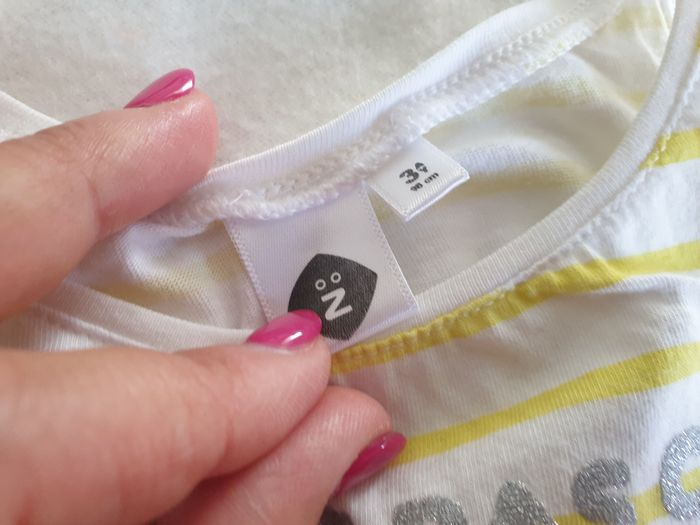 Débardeur rayé jaune et blanc - 3A - Z - photo numéro 5