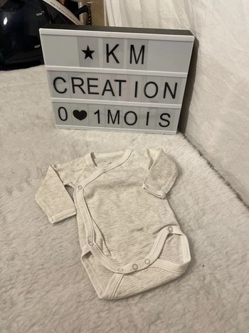 Bodys 1 mois petit bateau