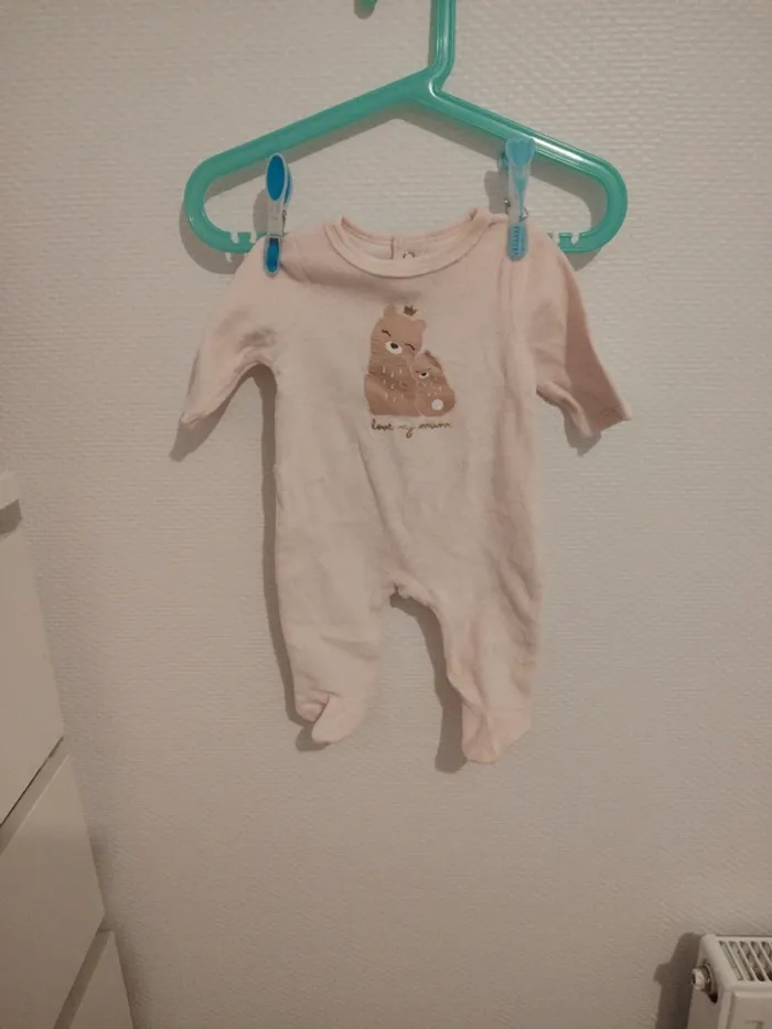 Pyjama ourson taille 1 mois