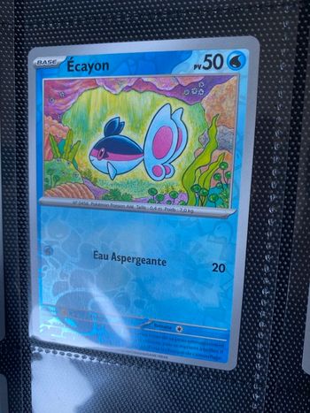 Carte Pokémon reverse neuf