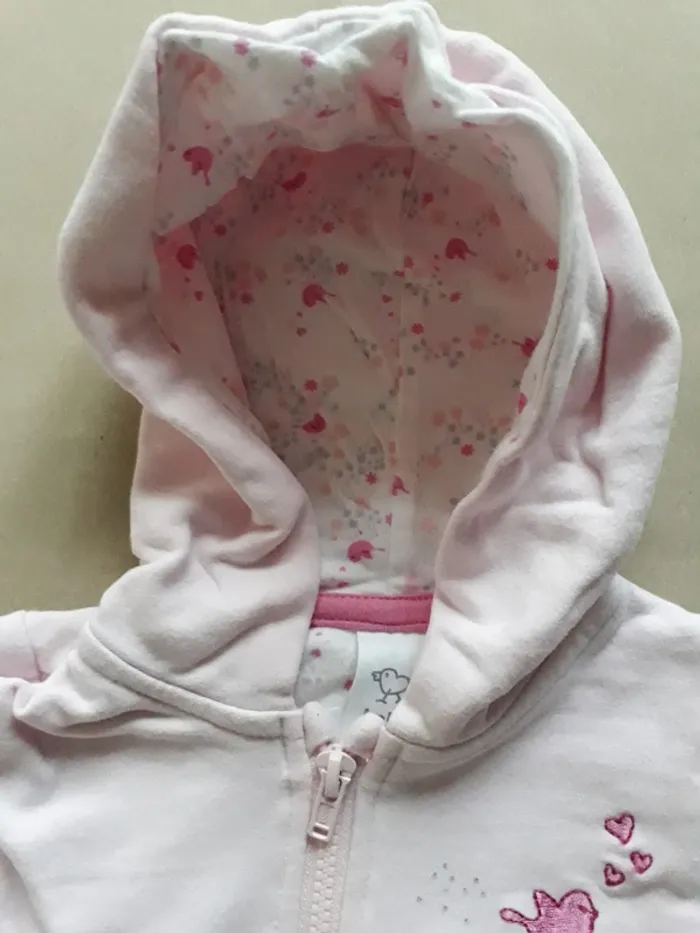 Gilet zippé à capuche 3 Mois - photo numéro 6
