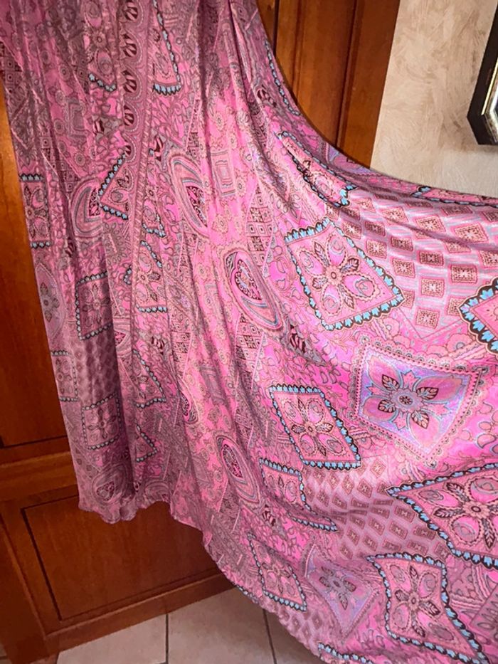 Robe décolletée été soie April Vintage taille unique - photo numéro 3