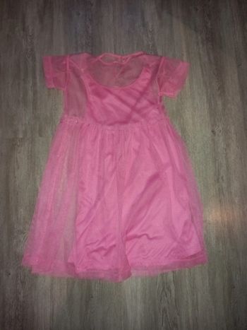robe rose à paillette doré H&M taille 5/6 ans