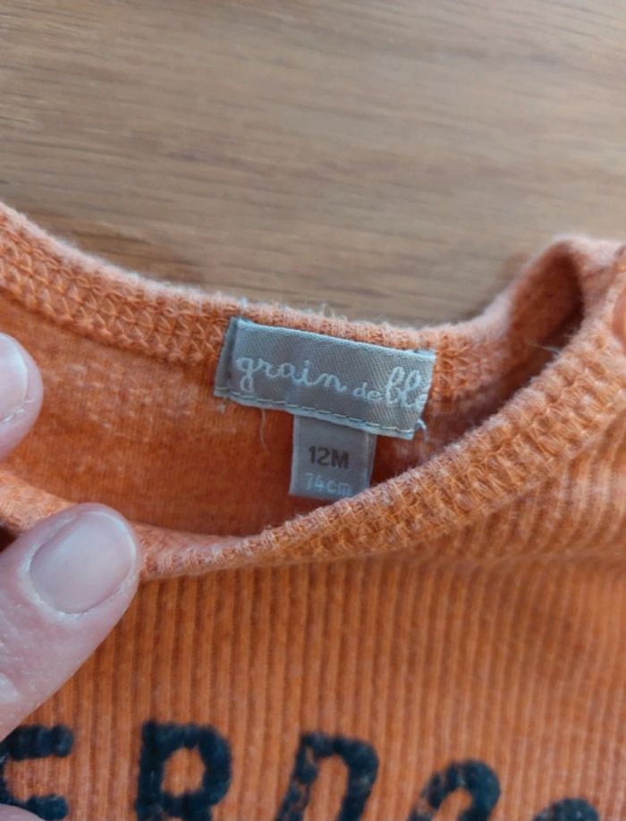 T-shirt Grain de Blé 12 mois - photo numéro 3