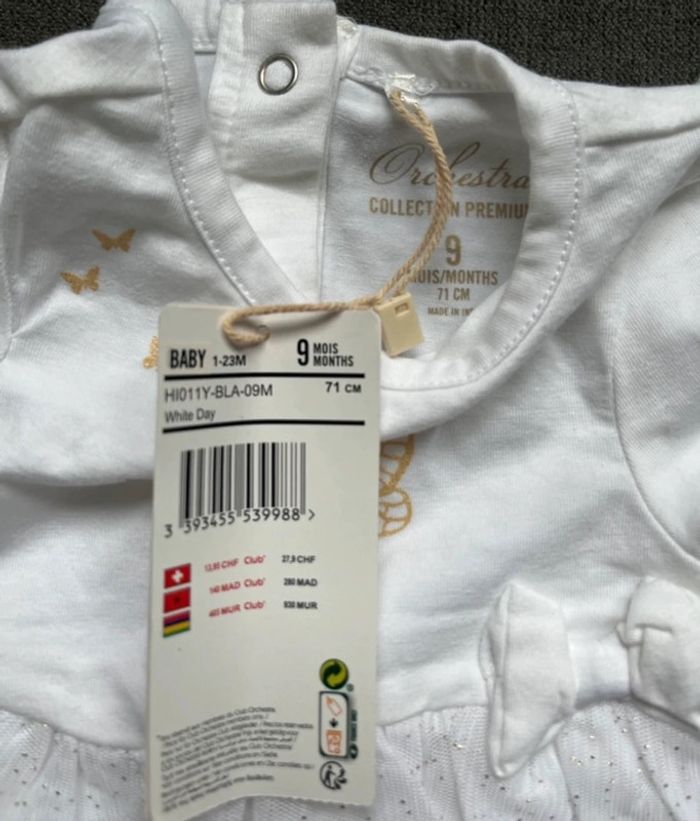 Robe de cérémonie neuve 9 mois - photo numéro 3