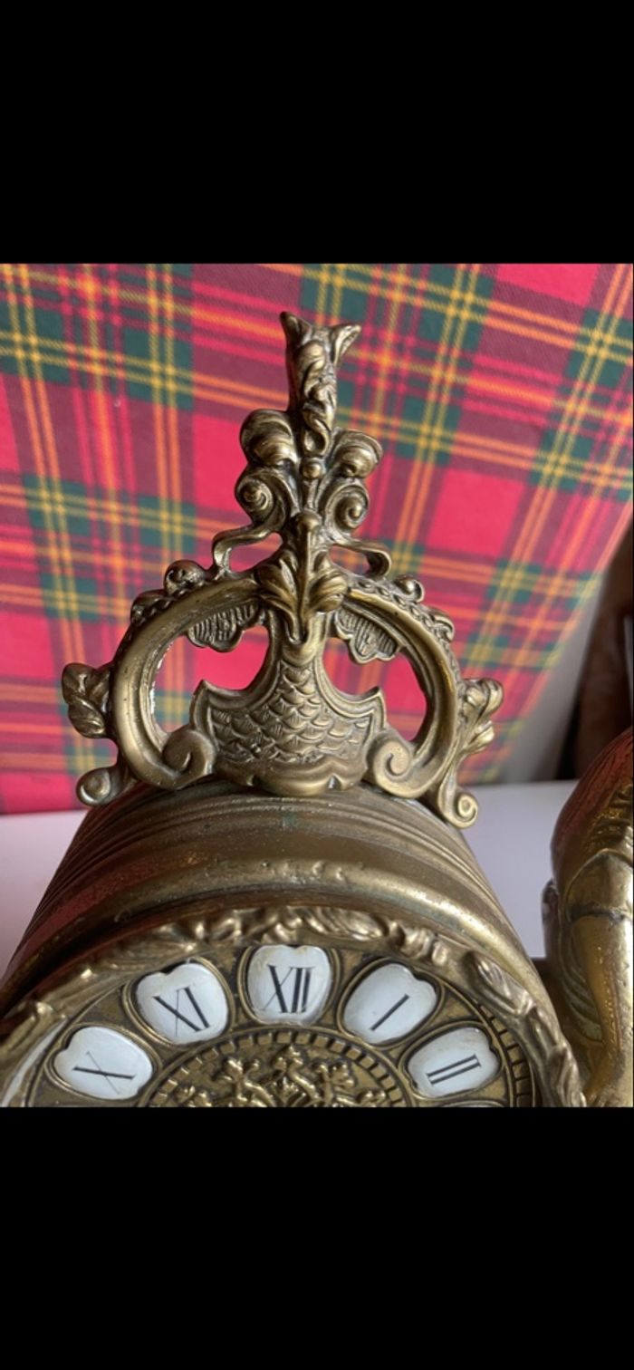 Pendule bronze année 70 - photo numéro 7