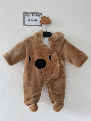 Combinaison ourson - taille 3 mois 🌼