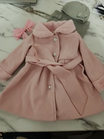 Ensemble manteau bottine écharpe bonnet