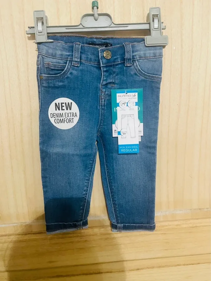 Jean bébé In Extenso 74 cm – 9 mois - Neuf avec étiquettes