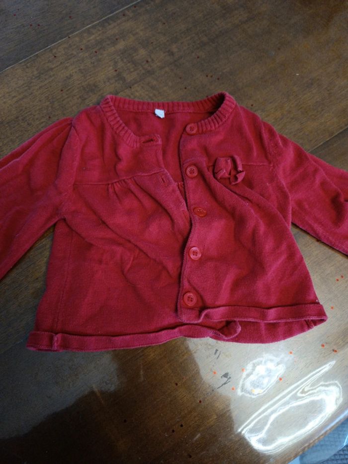 Gilet rouge 18 mois