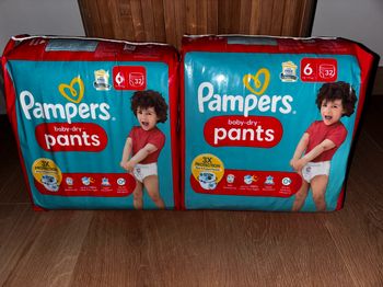 Maxi-Pack De 64 Couches Pampers  Baby-Dry Pants Neuf Dans L’emballage.