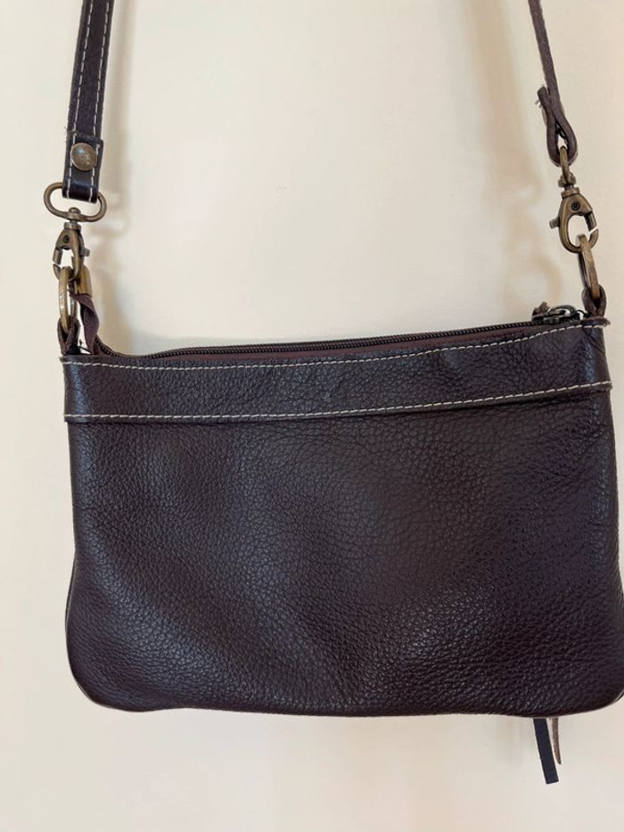 Sac en bandoulière en cuir vera pelle Made in italy it bag city - photo numéro 11