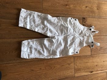 Salopette été blanc neuve 12 mois orchestra