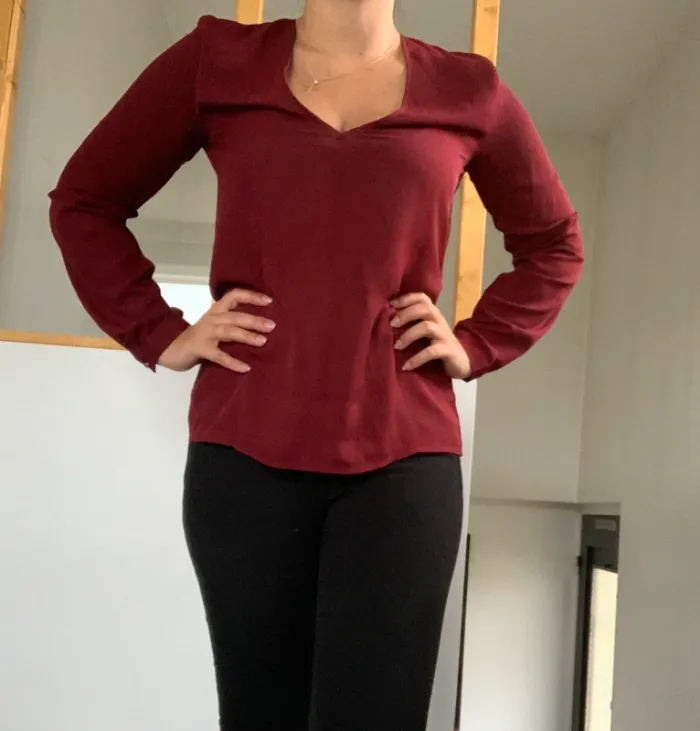 Blouse boohoo bordeaux