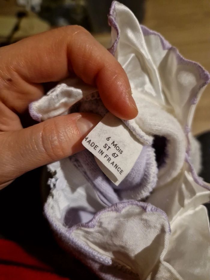 Grenouillère vintage années 80 violet 6 mois - photo numéro 5