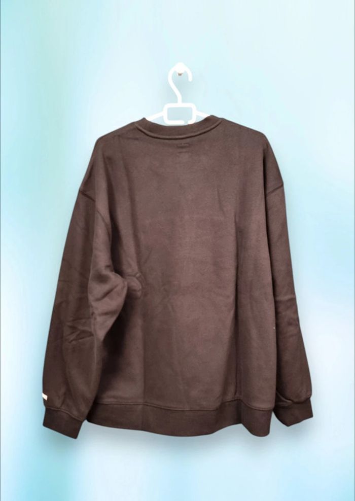 LEVI'S sweat polaire à col Rond bordeaux et noir * taille XL * - photo numéro 2