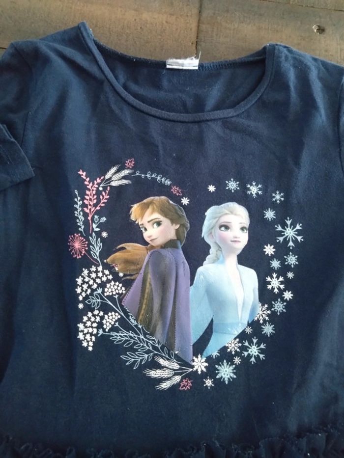 Robe reine de neige bleu marine 8 10 ans - photo numéro 2