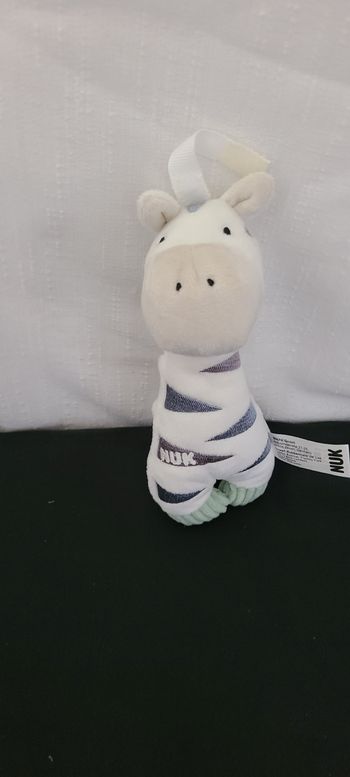 Nuk Peluche zèbre Little Friend, Sucette