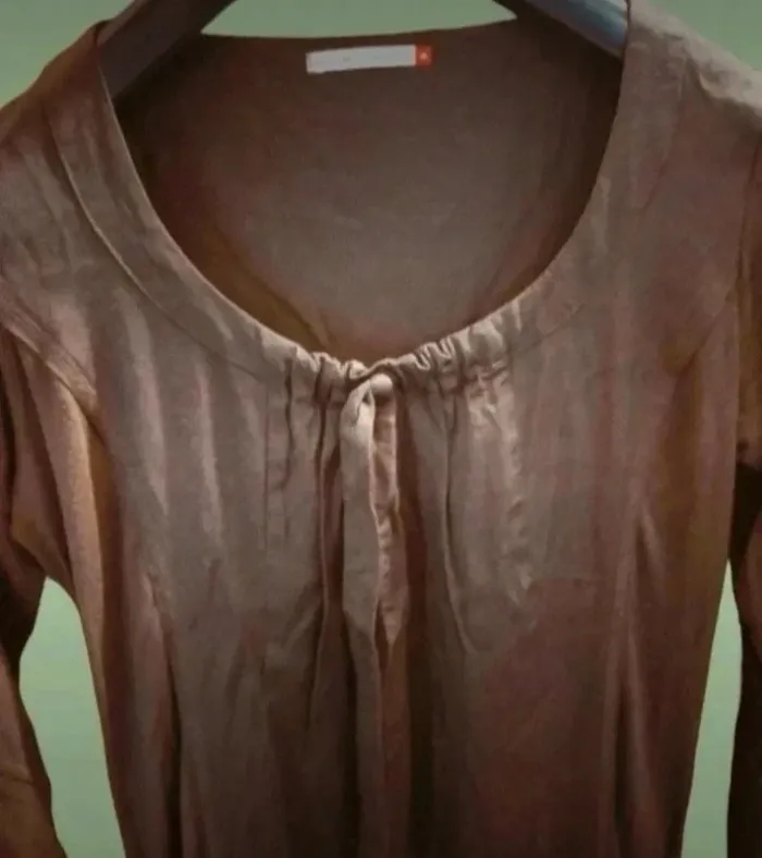 Jolie robe marron manches longues - photo numéro 6