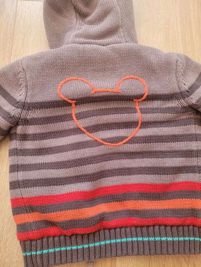 Gilet zippé à capuche Disney 18 mois - photo numéro 4