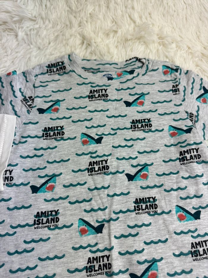 Lot de 2 tshirts welcome baby taille 9 mois - photo numéro 3