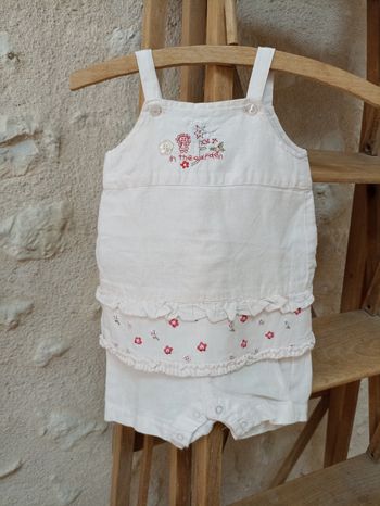 Combinaison rose pâle Kiabi Baby 3 mois