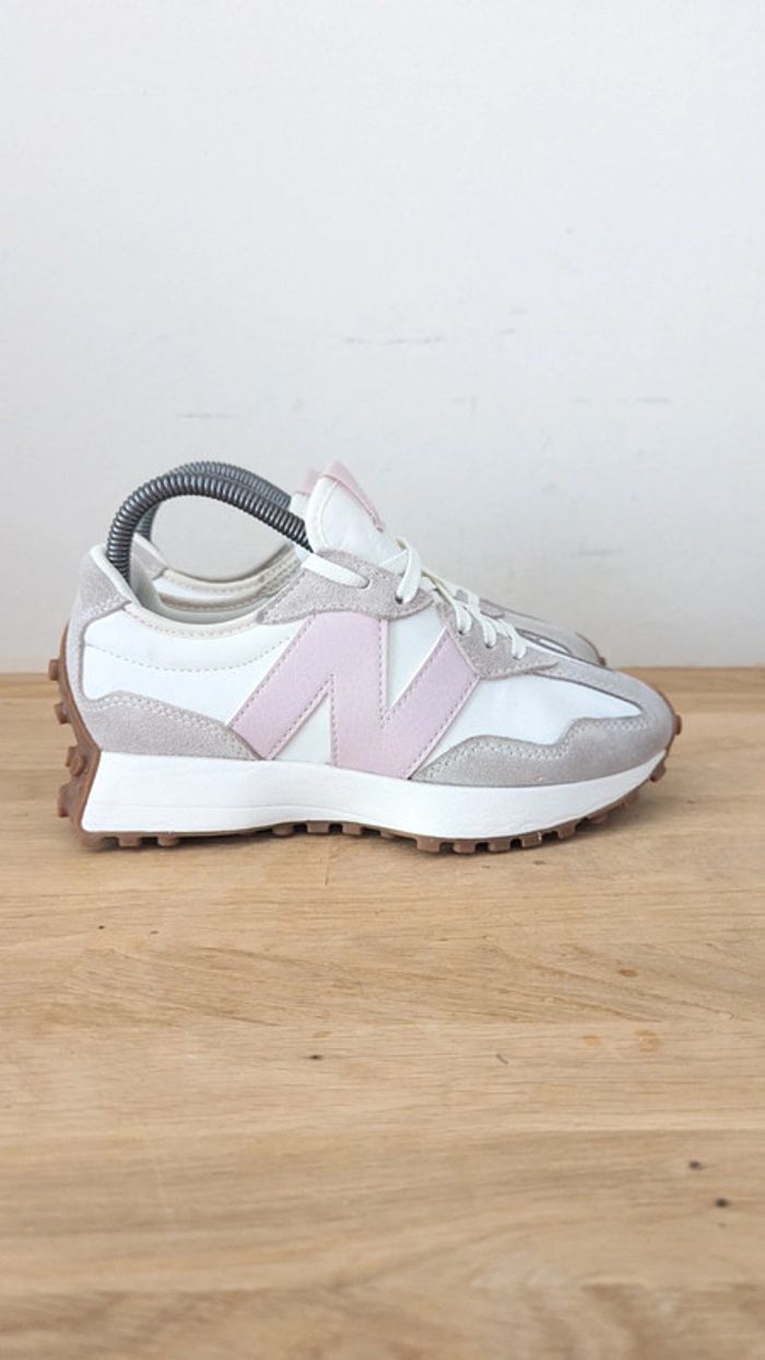 New balance 327 blanc rose - photo numéro 2
