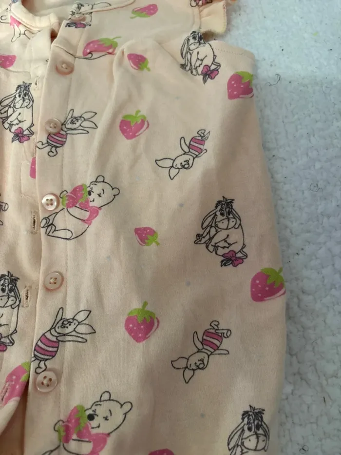 Petit combi été Winnie l’ourson Disney 9/12 mois - photo numéro 3