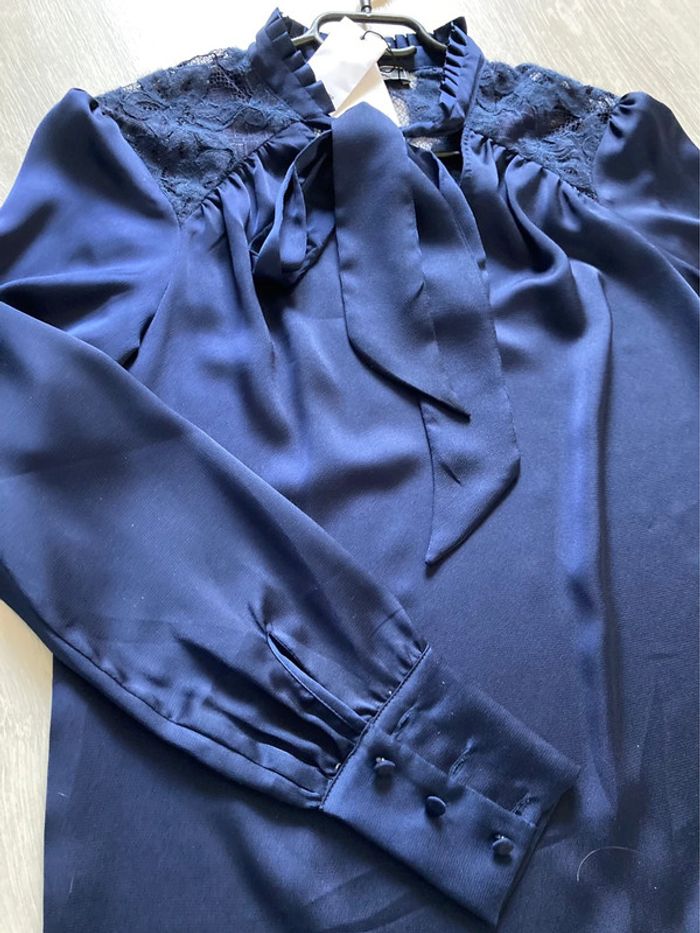 Blouse bleu marine Sinequanone taille S neuve - photo numéro 3