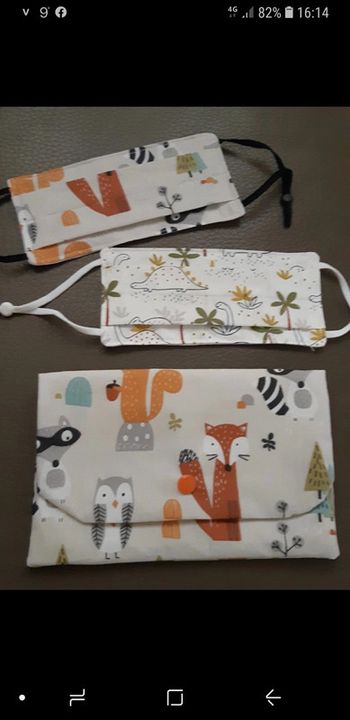 Masques garçon et pochette