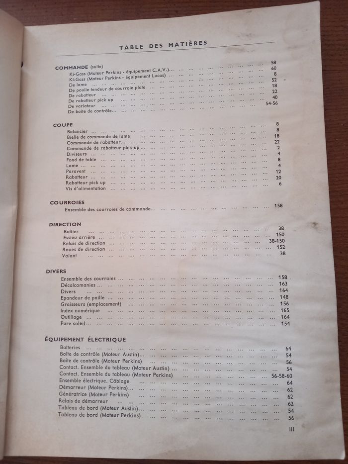 Catalogue de pièces de rechange moissonneuse batteuse automotrice 780 - photo numéro 4