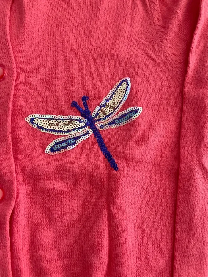 Gilet rose avec sequins - photo numéro 2