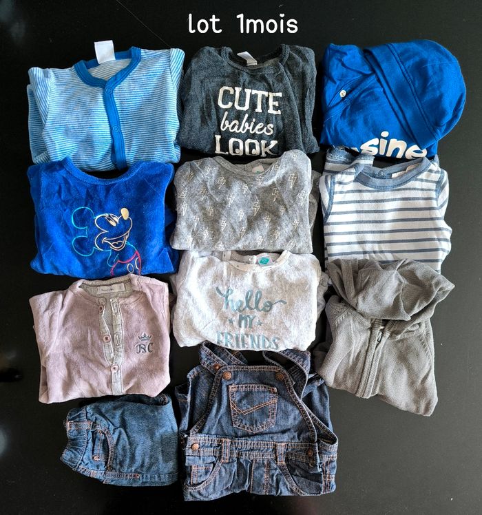 Lot garçon 1mois