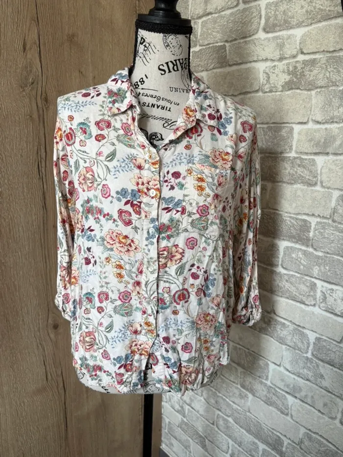 Chemisier fleurie vintage taille 38/40