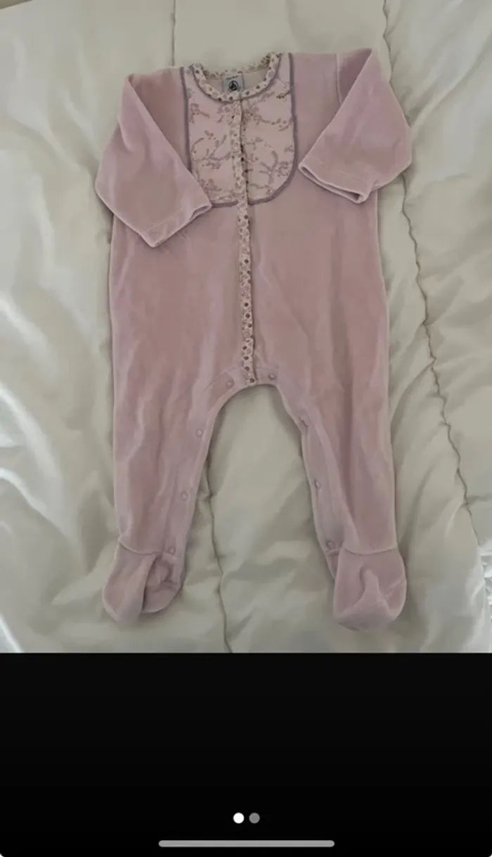 Pyjama en velours petit bateau - photo numéro 2