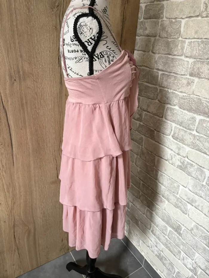 Robe bustier rose poudré romantique taille 36/38 - photo numéro 4